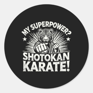 Adesivo Shotokan Karate Fighter Martial Arts Tiger Funny K