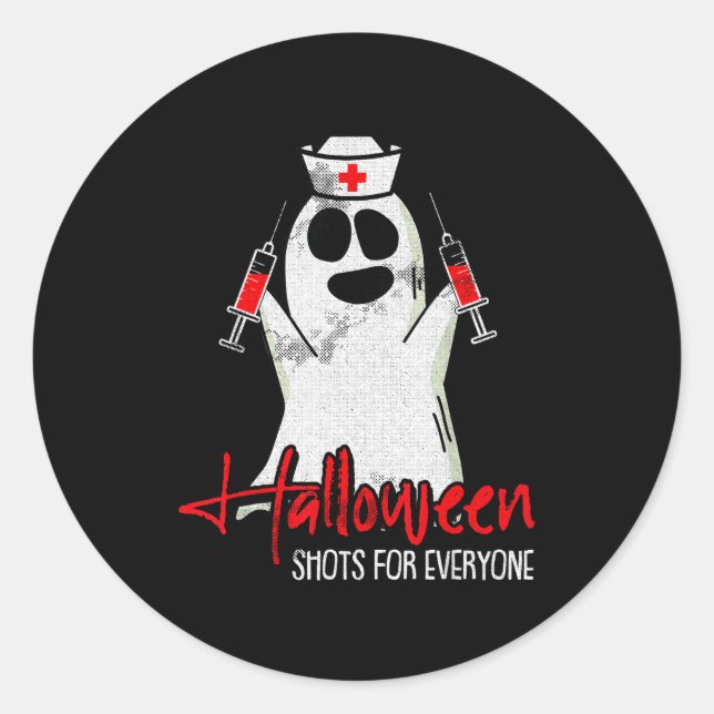 Adesivo Shots For Everyone Lazy Halloween Costume Funny Gh (Frente)
