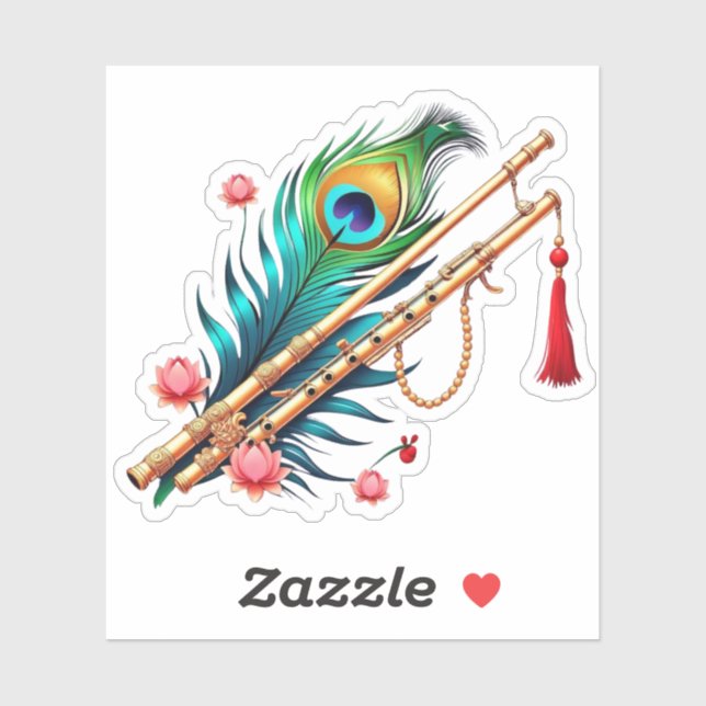 Adesivo Shree Krishna Janmashtami (Folha)