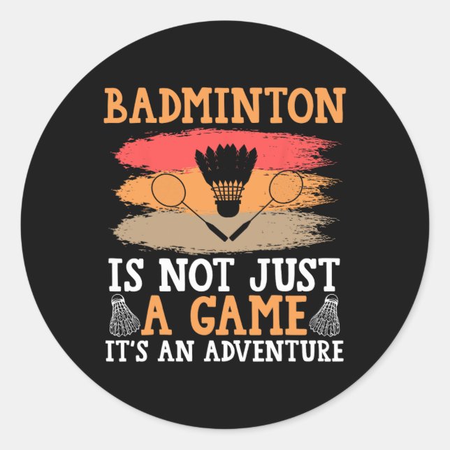 Adesivo Shuttle Badminton (Frente)