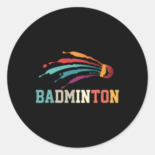 Adesivo Shuttle Badminton Player Esportivo Equipe de Trein