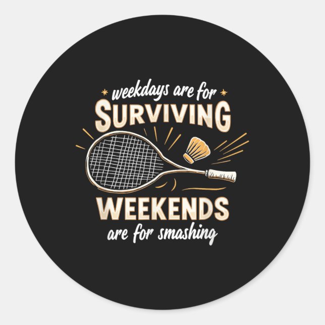 Adesivo Shuttle Racquet - Time Player Court Racket Badmint (Frente)