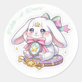 Adesivo Shy Magic Bunny - Pastel Makeup Palette Kawaii 🐰✨