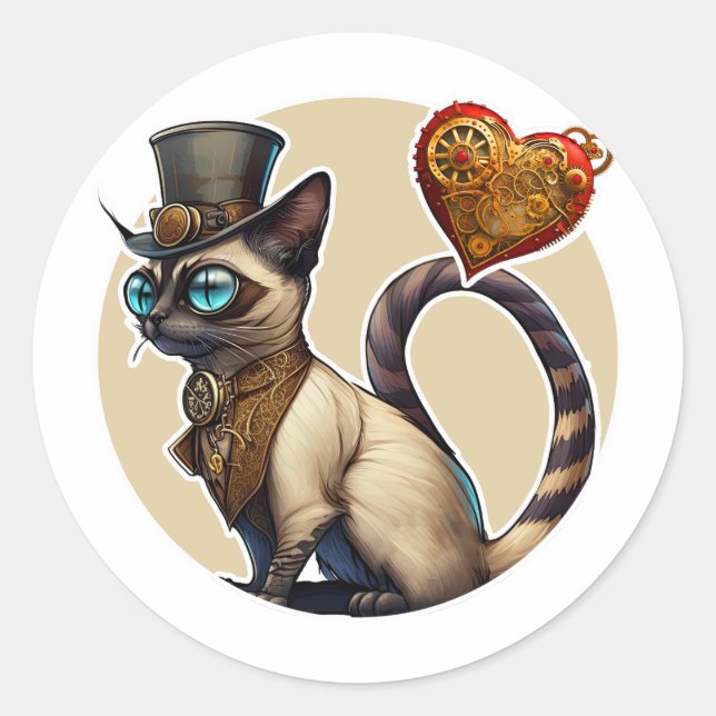 Adesivo Siamese Cat (Frente)