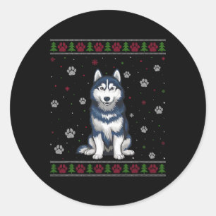 Adesivo Siberian Husky Christmas Sweet Xmas Pet Animal D