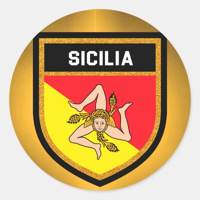 Adesivo Sicilia Flag (Frente)