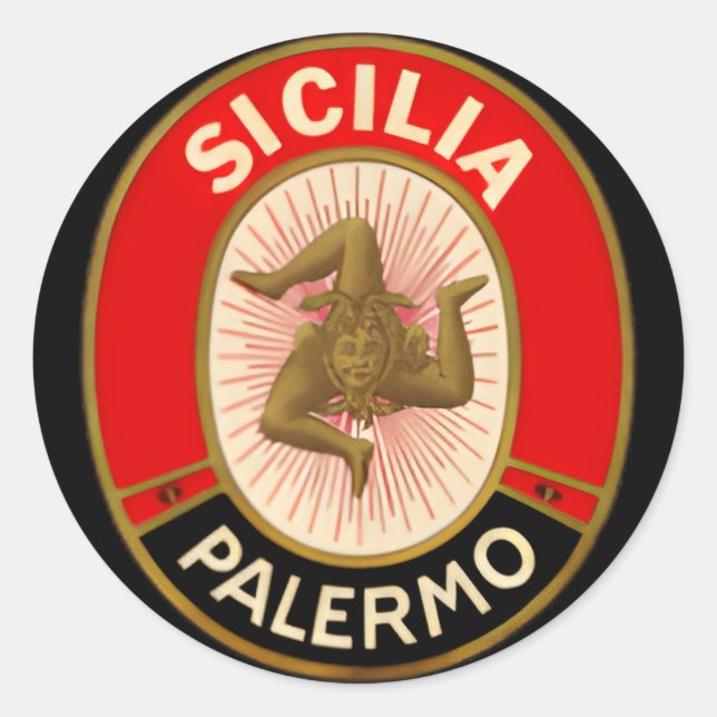 Adesivo Sicilia Palermo Style Sicília (Frente)