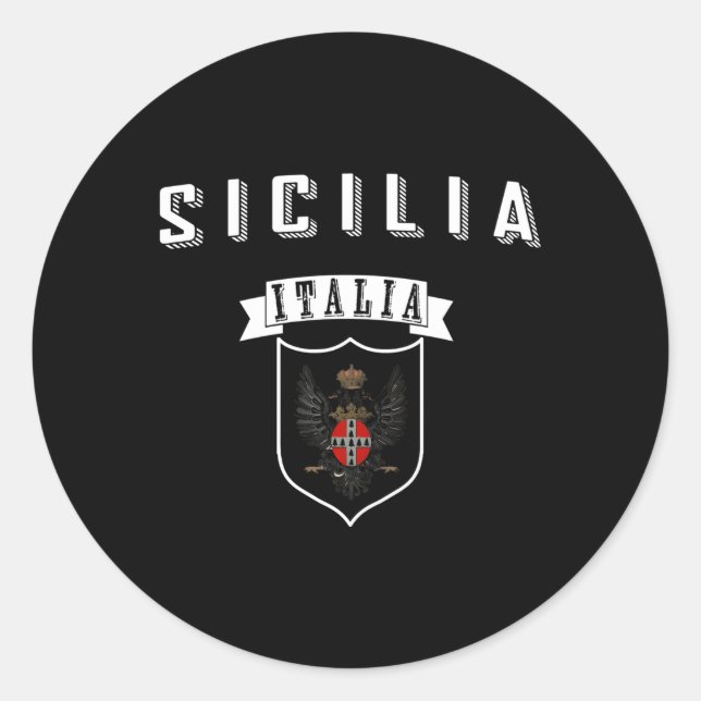 Adesivo Sicilia Sicília Itália (Frente)