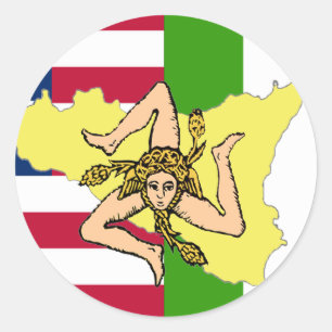 Adesivo Sicilian American Sticker