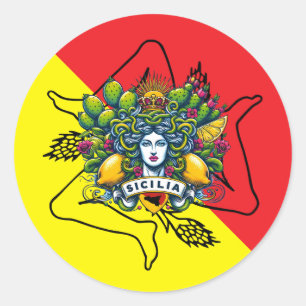 Adesivo Sicilian Trinacria