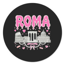 Sick Cute Roma Pink Drippy Colosseum Vatican Gift