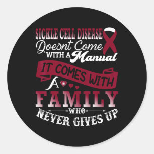 Adesivo Sickle Cell Awarness Family Support Burgu