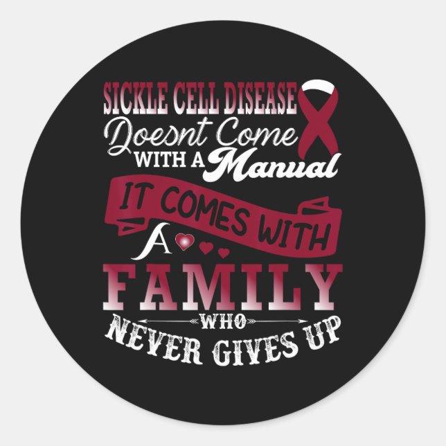 Adesivo Sickle Cell Awarness Family Support Burgu (Frente)