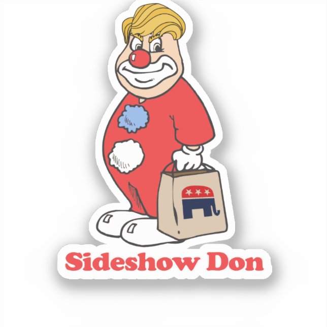 Adesivo Sideshow Don — Anti-Trump Design - - Político - (Frente)