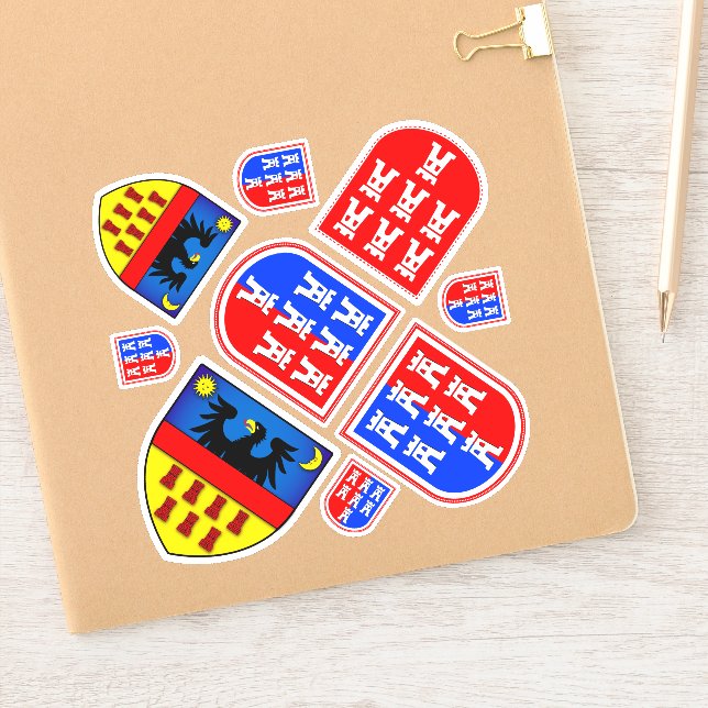 Adesivo Siebenbürger Wappen Sticker (Notebook)