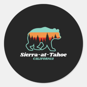 Adesivo Sierra-at-tahoe Skiing Snowboard California Bea