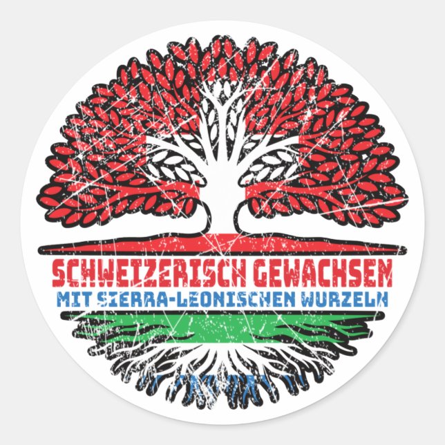 Adesivo Sierra Leone Sierra-leonisch Schweizer Schweiz (Frente)