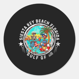 Adesivo Siesta Key Beach, Homens E Mulheres Da Florida