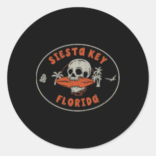 Adesivo Siesta Key Flórida Fl Vintage Surf Praia Frente E