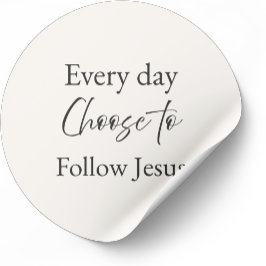 Adesivo Siga Jesus Todos os Dias