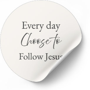 Adesivo Siga Jesus Todos os Dias
