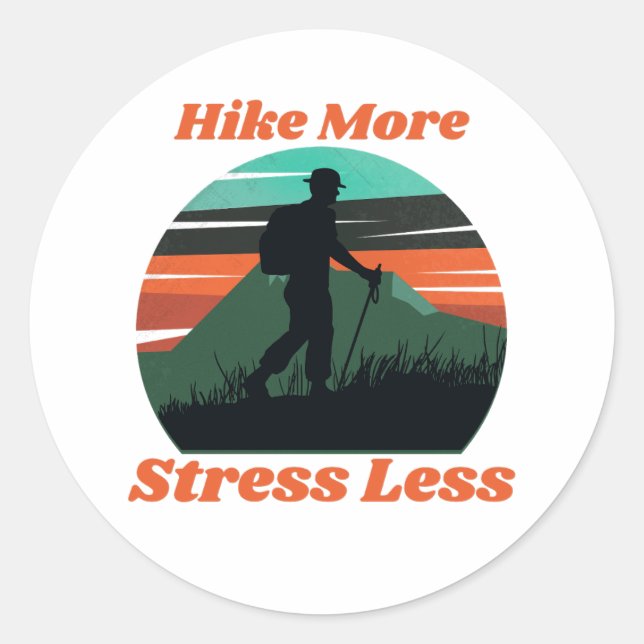 Adesivo Siga Mais, Stress Less Sticker (Frente)