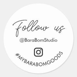 Adesivo Siga-nos no Instagram Package Sticker