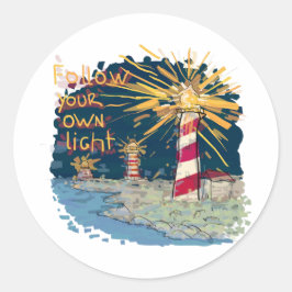 Adesivo Siga sua própria luz