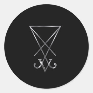 Adesivo Sigil do símbolo de Lucifer- A do satanism