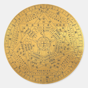 Adesivo Sigillum Dei Seal de Deus Angelic John Dee Diagram