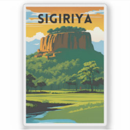 Adesivo Sigiriya Poster de viagens Mínimo