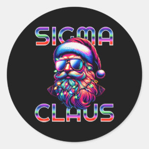 Adesivo Sigma Claus Engraçado Papais noeis de Natal Menino