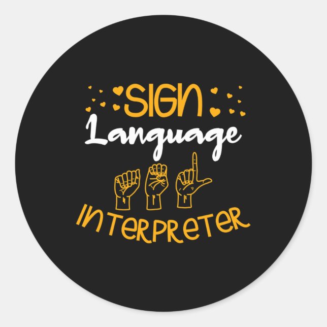Adesivo Sign Language Interpreter Daf Sign Language Aware (Frente)