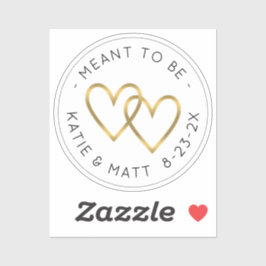 Adesivo Significa Ser Casamento Dourado Metálico Duplo