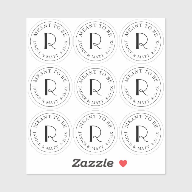 Adesivo Significado para ser Miniplaca de monograma com da (Folha)