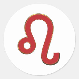 Adesivo Signo Zodiacal de LEO Julho Agosto Astrologia Aniv
