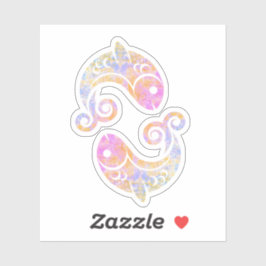 Adesivo signo zodiacal de peixes