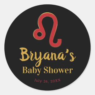 Adesivo Signo Zodiacal LEO Julho Agosto Astronomia Chá de 