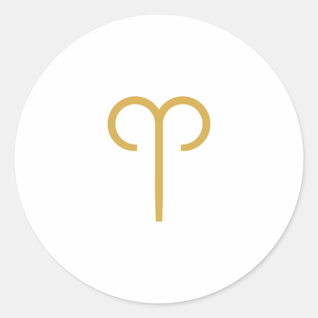 Adesivo Signo Zodíaco de Áries (Frente)