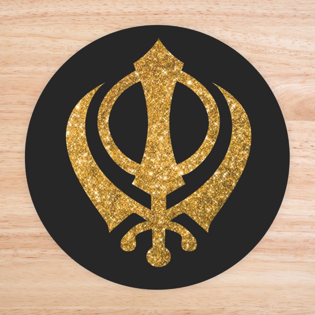 Adesivo Sikh Khanda "Sem medo e livre" (Criador carregado)