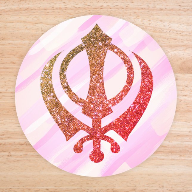 Adesivo Sikh Khanda "Sem medo e livre" (Criador carregado)