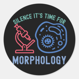 Adesivo Silêncio é hora da morfologia