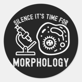 Adesivo Silêncio é hora da morfologia