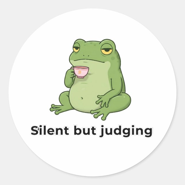 Adesivo Silencioso, mas julgando (Frente)
