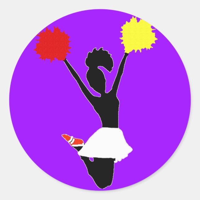 Adesivo Silhouette cheerleader (Frente)