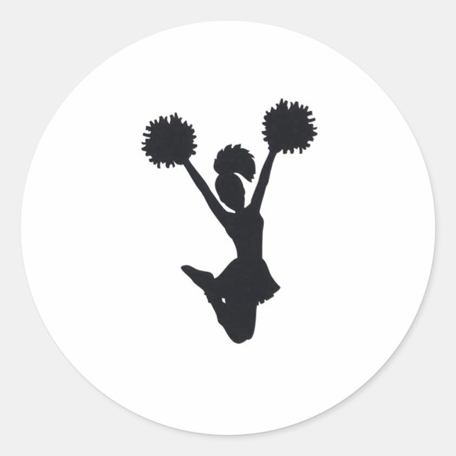 Adesivo Silhouette cheerleader (Frente)