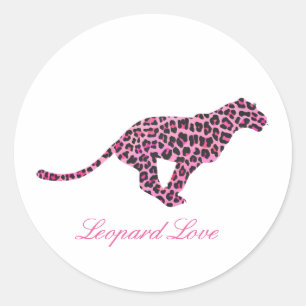 Adesivo Silhouette Pink e Black Leopard