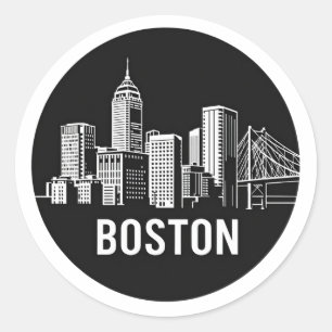 Adesivo Silhouette Skyline da Cidade dos Eua BOSTAN