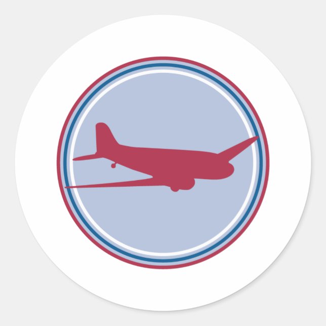 Adesivo silhueta de avião (Frente)