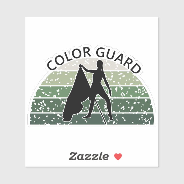 Adesivo Silhueta de bandeiras femininas em dificuldades -  (Folha)